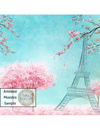 Colorful Paris illustration (backdrop)