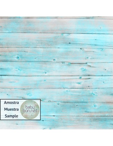 Madera gris manchada de azul turquesa 2072 (fondo fotográfico)