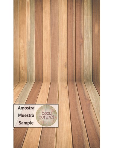 Natural wood parquet with various tones 3056 (backdrop - wall and floor)