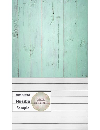 Green water vintage wood 3028 (backdrop - wall and floor)
