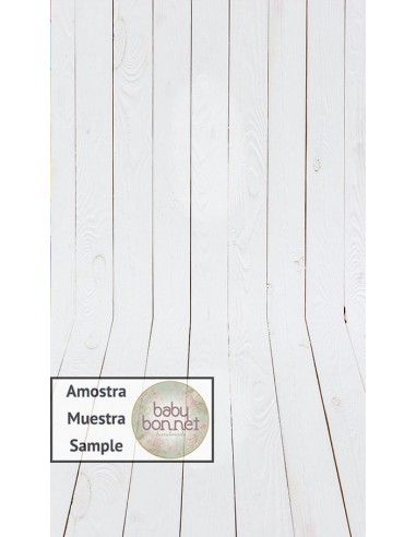 White lacquered raw wood 3023 (backdrop - wall and floor)
