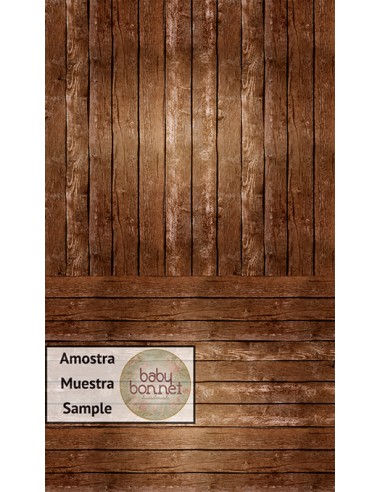 Natural wood in chocolate color 3024 (backdrop - wall and floor)