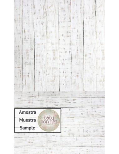 Worn white wood with wide boards 3078 (backdrop - wall and floor)