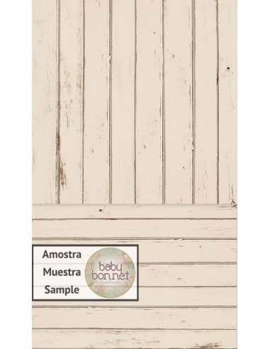 Cream vintage wood with worn effect 3010 (backdrop - wall and floor)
