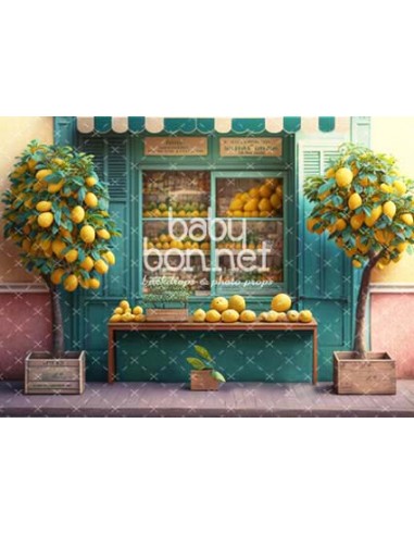 Magasin de citrons (fond de studio)