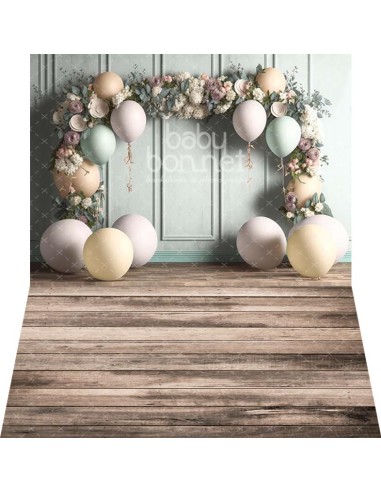 Floral frame (backdrop - wall and floor)
