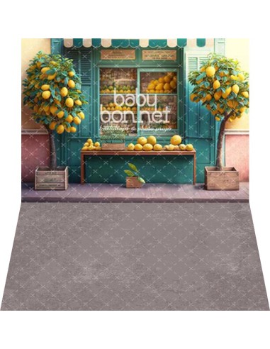 Lemon store (backdrop - wall and floor)