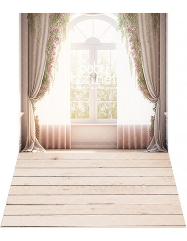Classic Spring window (backdrop - wall and floor)