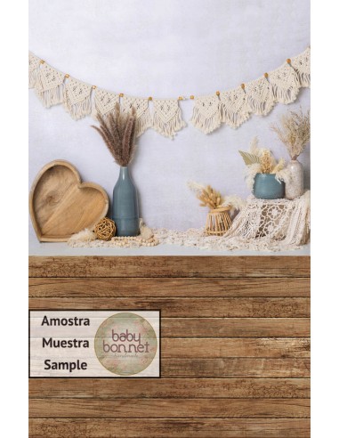 Pampas and macrame (backdrop - wall and floor)