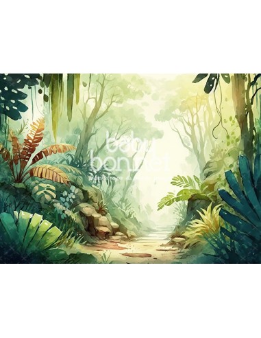 Forêt tropicale (fond de studio)