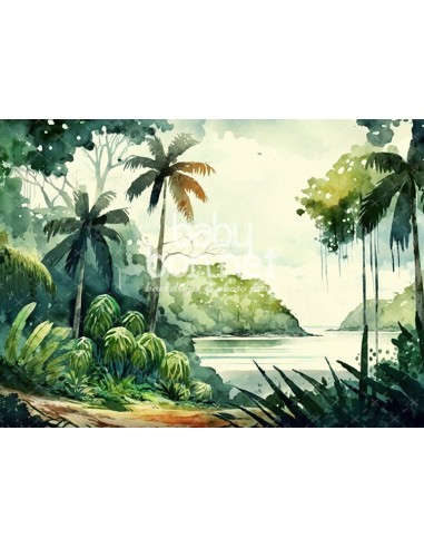 Amazonie tropicale (fond de studio)