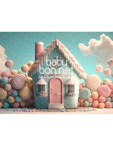 Lollipop house (backdrop)