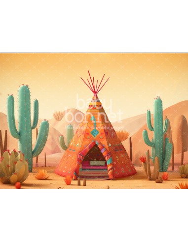 Tipi in the desert (backdrop)