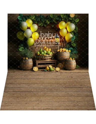 Citrus fruit trade (backdrop - wall and floor)