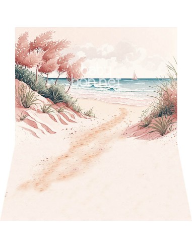 Playa coralina (fondo fotográfico - pared y suelo)
