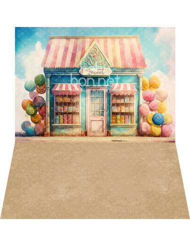 Sweets shop (backdrop - wall and floor)