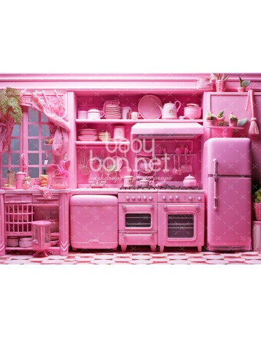Dolls' kitchen (backdrop)