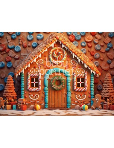 Gingerbread house (backdrop)