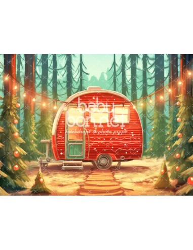 Red caravan (backdrop)