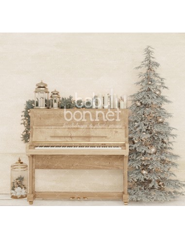 Navidad al piano (fondo fotográfico)
