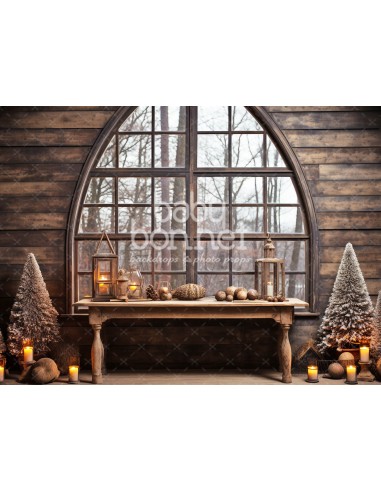 Picturesque wooden room (backdrop)