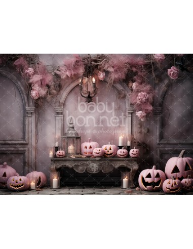 Spooky pink (fond de studio)