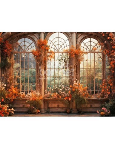 Flores de outono (fundo fotográfico)