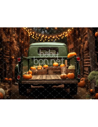 Pick-up with pumpkins (backdrop)
