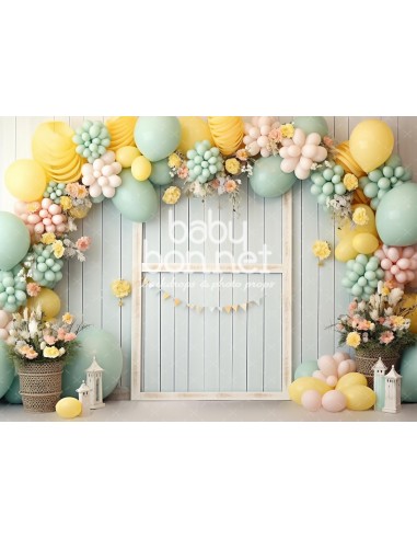 Easter balloons (backdrop)