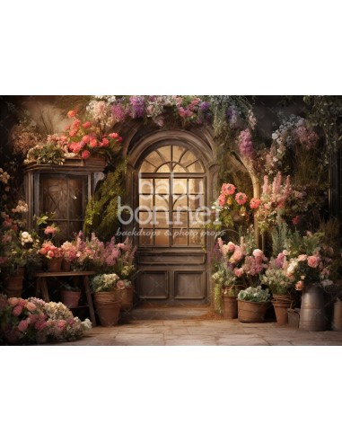 Entrance with garden (backdrop)