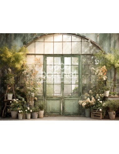 Glass greenhouse (backdrop)