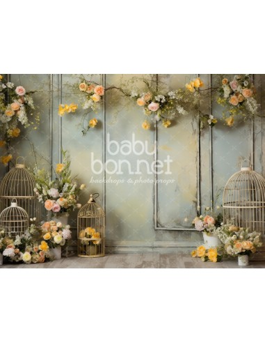 Vintage branches and cages (backdrop)