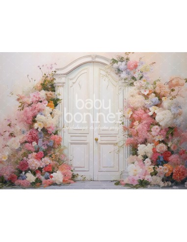 Flower-framed entrance (backdrop)