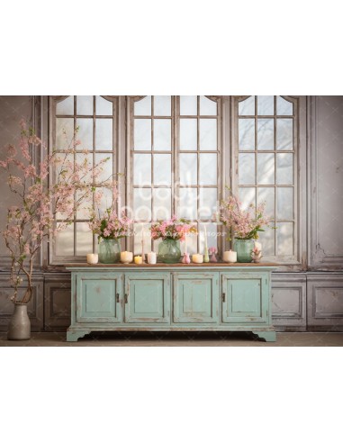Sideboard with large windows (backdrop)