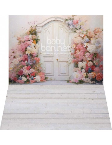 Flower-framed entrance (backdrop - wall and floor)