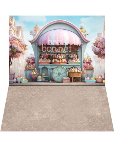 Easter egg stand (backdrop - wall and floor)
