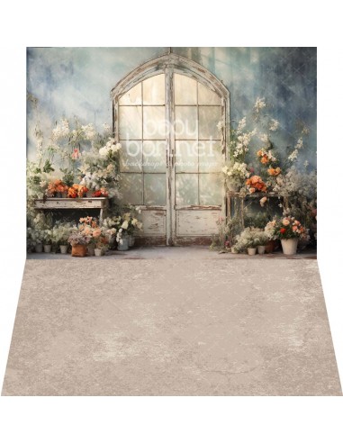 Rustic greenhouse (backdrop - wall and floor)
