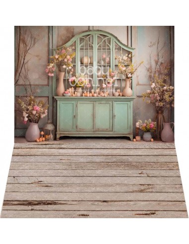 Vintage pastel cabinet (backdrop - wall and floor)