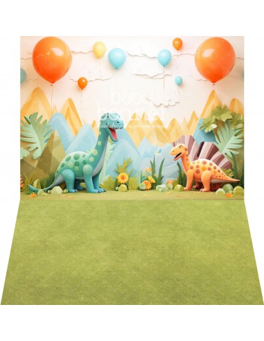 Dinosaurs (backdrop - wall and floor)