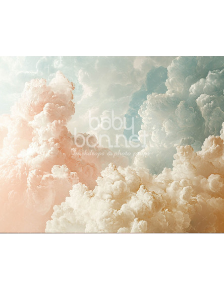 Nuvens de algodão doce (fundo fotográfico)