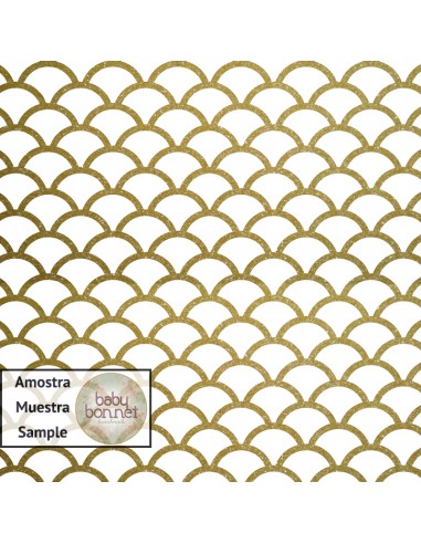 Golden scallop pattern (backdrop)
