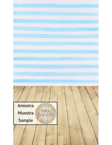 Blue watercolor stripes (backdrop - wall and floor)