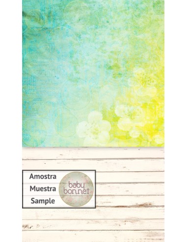 Watercolor abstract image in citrus color (backdrop - wall and floor)