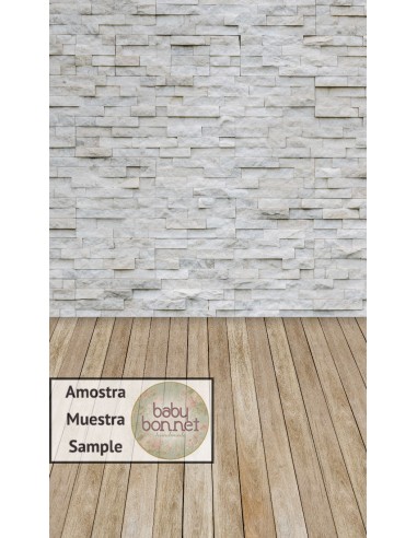 White stone wall (backdrop - wall and floor)
