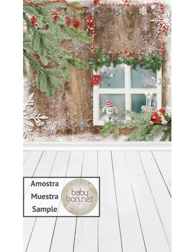Christmas window (backdrop - wall and floor)