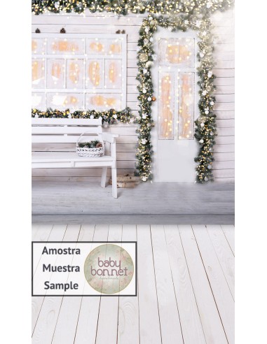 Festive porch (backdrop - wall and floor)