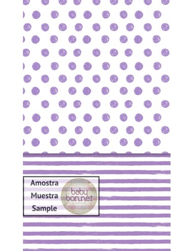 Purple polka dots (backdrop - wall and floor)