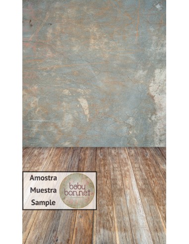 Stained gray concrete (backdrop - wall and floor)