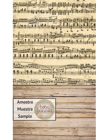 Music sheet (backdrop - wall and floor)