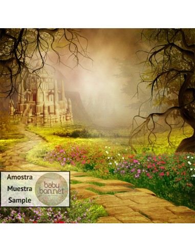Enchanted garden pathway (backdrop)